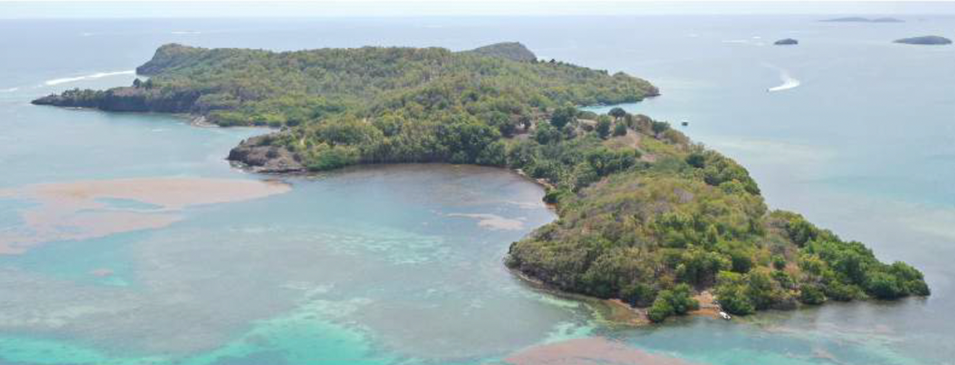 Ilet Chancel vu depuis Pointe Savane  